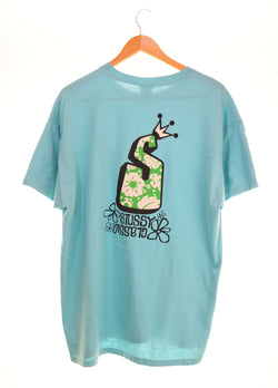 ステューシー STUSSY 90's OLD STUSSY S Logo Crown Print Vintage T-Shirt Sロゴ クラウン プリント ヴィンテージ Tシャツ 緑 Tシャツ グリーン LLサイズ 103MT-2330