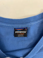 パタゴニア PATAGONIA 90s 90年代 雪なしタグ 生態系プリント USA製 アメリカ製 青 vintage ヴィンテージ XL Tシャツ ブルー LLサイズ 101MT-4716