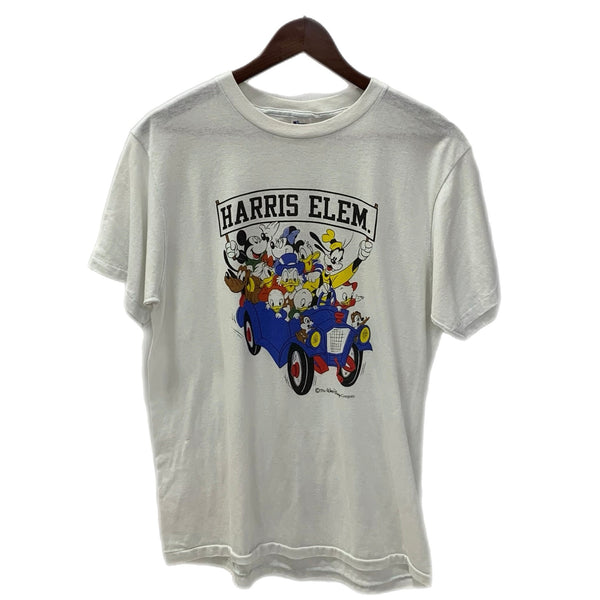 【曜日割引対象外】 チャンピオン Champion 80's 80s 80年代 ディズニー Disney プリント Tシャツ ホワイト XLサイズ 201MT-3632 VB