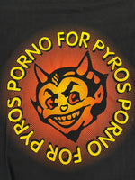 バンド band ヴィンテージ Vintage Porno For Pyros ポルノ フォー パイロス バンドTシャツ 黒 ロゴ プリント US古着 袖シングル Tシャツ ブラック Lサイズ 101MT-4680