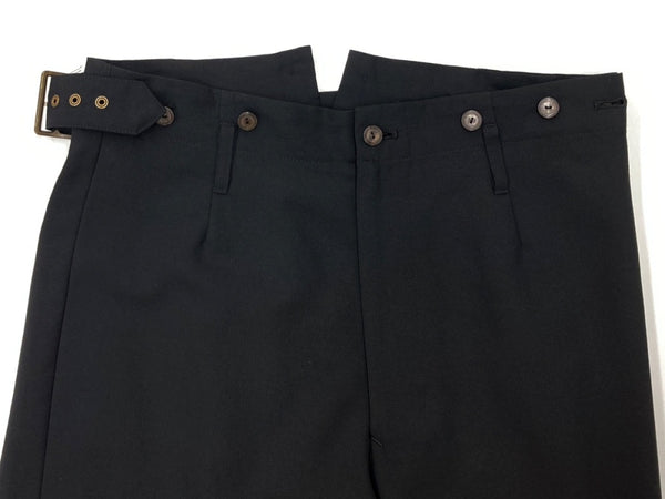 ジャンポールゴルチエ Jean Paul GAULTIER CLASSIQUE WOOL WIDE PANTS ウール ワイド パンツ 変形 スカート ジップフライ ズボン 黒 無地 スラックス ブラック サイズ 48 104MB-284