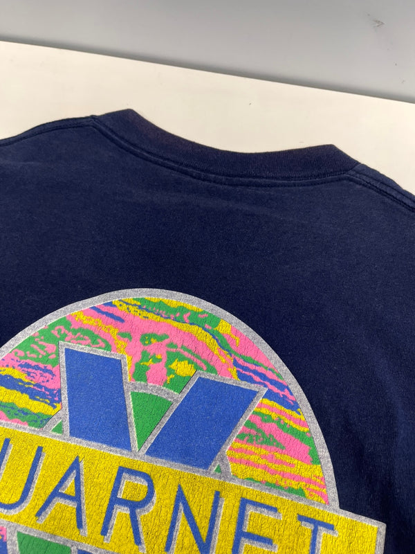 パウエル ペラルタ POWELL PERALTA 90s 90's USA製 VUARNET FRANCE プリントTシャツ シングルステッチ 紺 Tシャツ ネイビー Mサイズ 101MT-4810