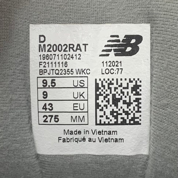 ニューバランス new balance atmos 2002R M2002RAT メンズ靴 スニーカー グレー 27.5cmサイズ 201-shoes1206