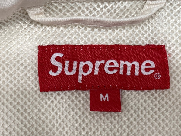 シュプリーム SUPREME 19SS Highland Jacket ハイランド ライトアウター ジップアップ フーディ ポケット 収納式フード コットン IVORY アイボリー ジャケット ロゴ ベージュ Mサイズ 104MT-1947