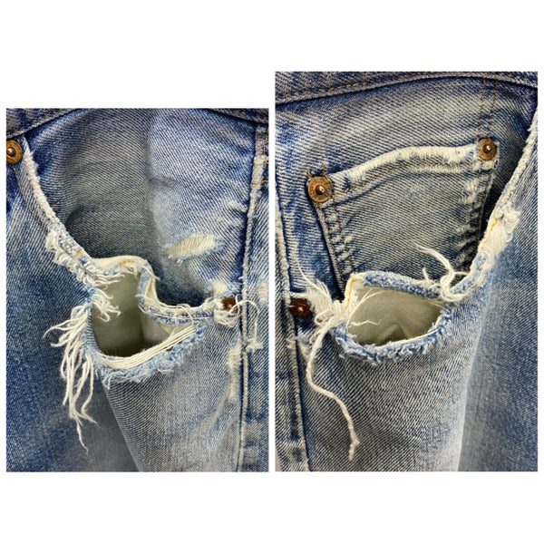 【曜日割引対象外】 リーバイス Levi's 70's 501 66後期 デニム ブルー W37サイズ 201MB-957 VB
