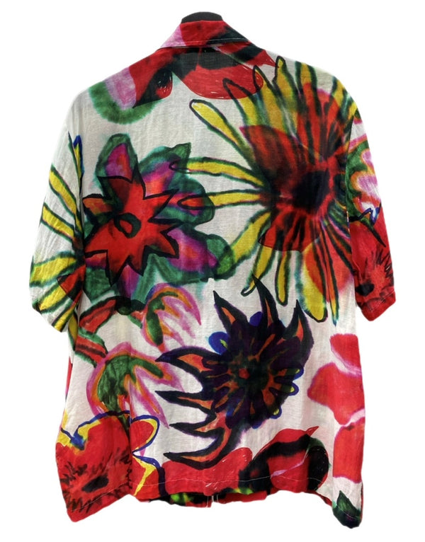 アワーレガシー OUR LEGACY BOX SHIRT SHORTSLEEVE ボックス シャツ ローズ 花柄 半袖 M2222BM サイズ 48 半袖シャツ 総柄 マルチカラー 104MT-2334