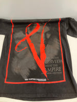 ヴィンテージ vintage 90's 90年代 GIANT by TULTEX INTERVIEW WITH THE VAMPIRE インタビュー ウィズ ザ ヴァンパイア 映画 ムービーT  Tシャツ ブラック Lサイズ 101MT-4022