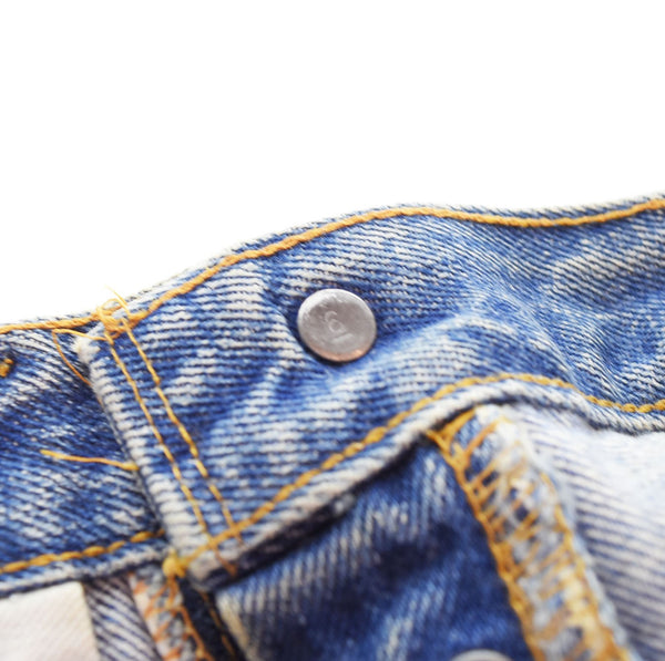 リーバイス Levi's 70's 501 66 Single 66前期 75年製 ボタン裏 6 VINTAGE ヴィンテージ スモールe リペア 均等V デニム ブルー W34L33 103MB-575