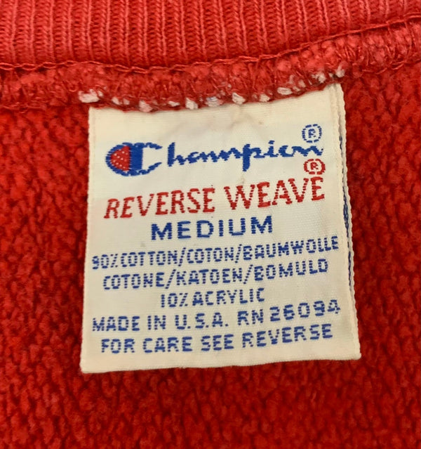 【曜日割引対象外】 チャンピオン Champion 90's REVERSE WEAVE USA製 スウェット レッド Mサイズ 201MT-2880 VB