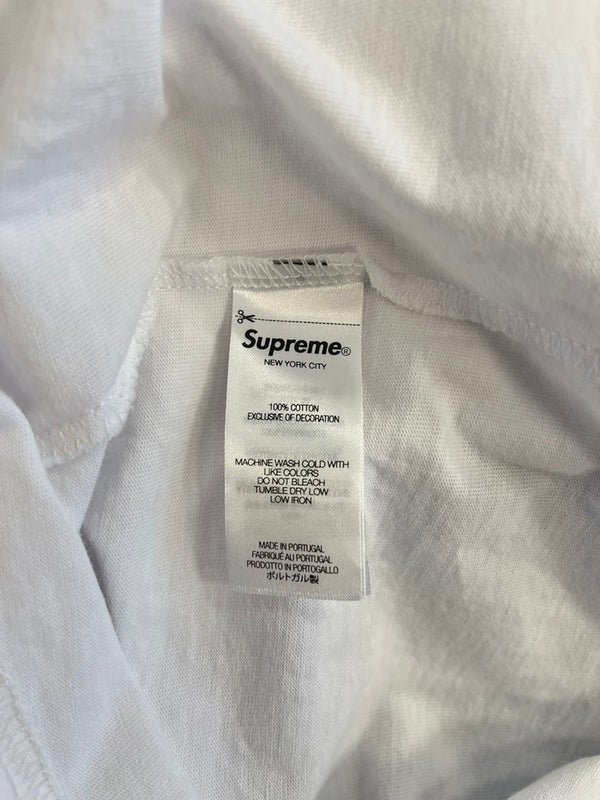 シュプリーム SUPREME SMALL BOXLOGO スモール ボックスロゴ 長袖カットソー 白 ロンT 101MT-5121