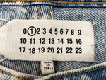 メゾンマルジェラ Maison Margiela ストレート ジーンズ コントラスト ポケット STRAIGHT JEANS CONTRAST POCKET DENIM INDIGO インディゴ BLUE 青 S51LA0052 S30513 デニム 無地 ブルー 104LB-8