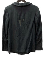 ワイズ Y's ヨウジヤマモト Yohji Yamamoto テーラード リネン LINEN 麻 レーヨン 日本製 BLACK 黒 YH-J09-325 ジャケット 無地 ブラック SIZE3 104LT-153