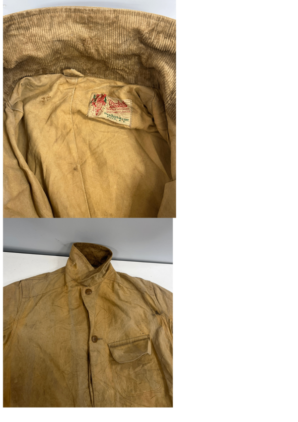 ヴィンテージ vintage 40’s~ 40年代 Duxbak ダックスバック 白タグ ハンティングジャケット カバーオール ウッドボタン 襤褸 雰囲気系 ジャケット ブラウン 101MT-5448