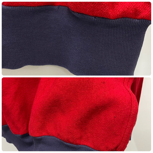 【曜日割引対象外】 ヴィンテージ vintage 40's BRENT ウール プルオーバー ポロシャツ スウェット レッド Lサイズ 201MT-4576 VB