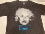 ヴィンテージ vintage 90's 90s MILLER  ALBERT EINSTEIN 1990 FACE アインシュタイン シングルステッチ Tシャツ ブラック Lサイズ 101MT-3518