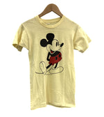 ヴィンテージ vintage 70's 80's 70s 80s TROPIX TOGS WALT Disney Mickey Mouse ディズニー ミッキーマウス 染み込み Tシャツ イエロー Sサイズ 101MT-3481