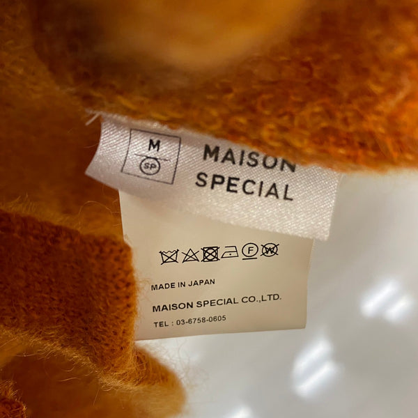 メゾンスペシャル MAISON SPECIAL ジラフプライムオーバーモヘヤニットカーディガン 11212361326 カーディガン オレンジ Mサイズ 201MT-2858