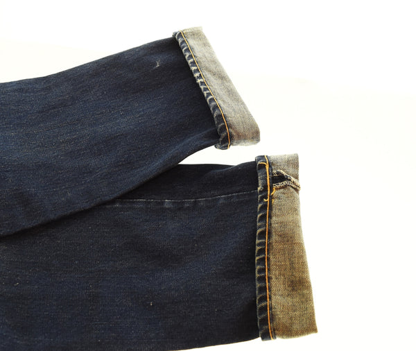 リーバイス Levi's 60's 505 BIG E デカ文字 505 濃紺 耳なし SCOVILL ZIP スコビル 60年代 60s ビッグE レインボーステッチ  不均等V ボタン裏 5 ウエストダブル デニム ブルー 103MB-619