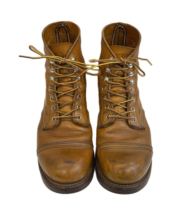 レッドウィング RED WING アイアンレンジャー USA製 アメリカ製 レザーブーツ 茶 8112 メンズ靴 ブーツ ワーク ブラウン 25.5cm 101sh-2280