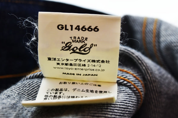 ゴールド gold 東洋エンタープライズ 3rdタイプDENIM JACKET デニムジャケット Gジャン GL14666 40 ジャケット ブルー 103MT-2853