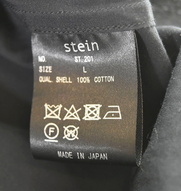 シュタイン  stein   OVERSIZED DOUBLE SLEEVE SHIRT 長袖シャツ 黒 ST.201 長袖シャツ 無地 ブラック Lサイズ 103MT-491