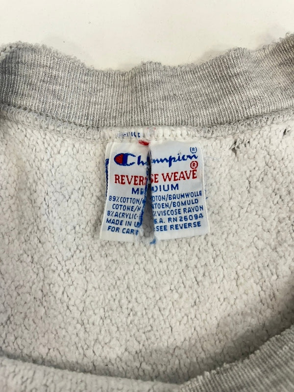 チャンピオン Champion 90s～ ヴィンテージ Vintage 刺繍タグ リバースウィーブ REVERSE WEAVE US古着 ohio オハイオ 2段プリント スウェット グレー Mサイズ 101MT-4153