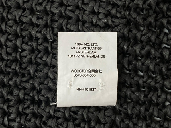 シュプリーム SUPREME 23SS Old English Straw Crusher オールド イングリッシュ ストロー クラッシャー バケットハット バケハ キャップ 麦わら 帽子 黒 帽子 メンズ帽子 ハット ロゴ ブラック フリーサイズ 104H-33