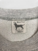 ザブラックドッグ The Black Dog 90s CREWNECK SWEATSHIRT クルーネック スウェットシャツ ブラックドッグ USA製 ヴィンテージ トレーナー 裏起毛 灰 スウェット プリント グレー Lサイズ 104MT-2215