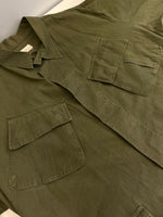 ミリタリー Military 60s 60's U.S.ARMY JUNGLE FATIGUE COAT ジャングル ファティーグ ジャケット 4th リップストップ DSA 101-69-C-1127 ジャケット カーキ Lサイズ 101MT-4438