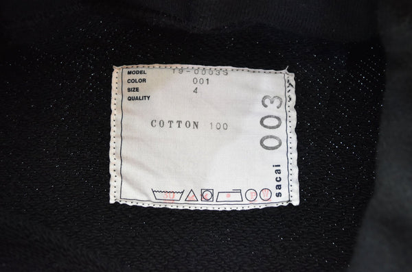 サカイ sacai 19AW Melting Pot Hoodieメルトンポットプリントパーカー  19-0003S 4 パーカ ブラック 103MT-2811