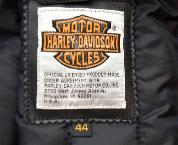 ハーレーダビッドソン HARLEY-DAVIDSON  シングルライダースジャケット 黒 44 ジャケット ブラック 103MT-1594