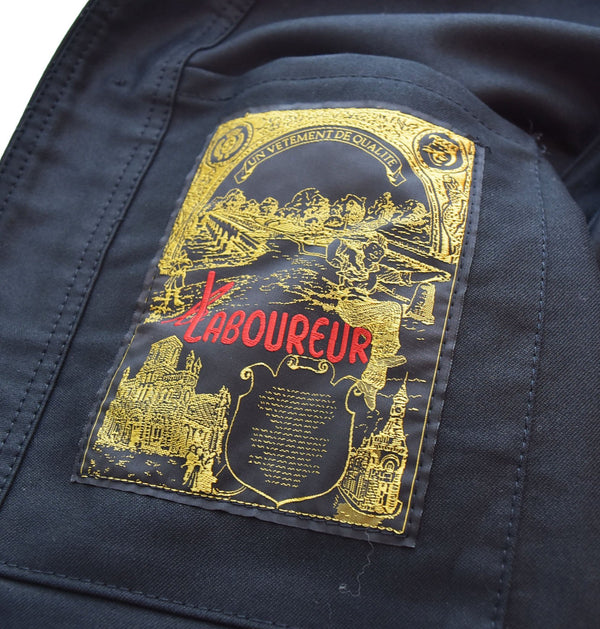 コムデギャルソン COMME des GARCONS GOOD DESIGN SHOP COMME des GARCONS×LABOUREUR ラブルール ワークコート ブラックモールスキン IQ-J003 コート ブラック Sサイズ 103MT-1792