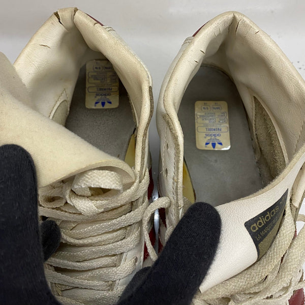 【曜日割引対象外】 アディダス adidas 80's PRO MODEL フランス製 made in france 金ベロ 5 1/2 メンズ靴 スニーカー ホワイト 24.5cmサイズ 201-shoes1585 VB