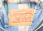 リーバイス Levi's 裏地チェック デニムジャケット 青 ジャケット ブルー 103MT-1198