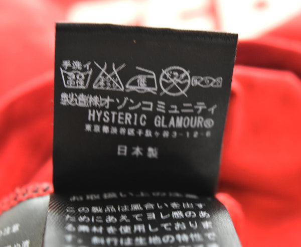 ヒステリックグラマー HYSTERIC GLAMOUR グラフィック Tシャツ 赤 0151CT23 Tシャツ レッド フリーサイズ 103MT-2672