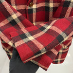 【曜日割引対象外】 ダブルアールエル RRL 90's Western York Tweed Check Half Coat 三つ星 ジャケット レッド Mサイズ 201MT-3835 VB