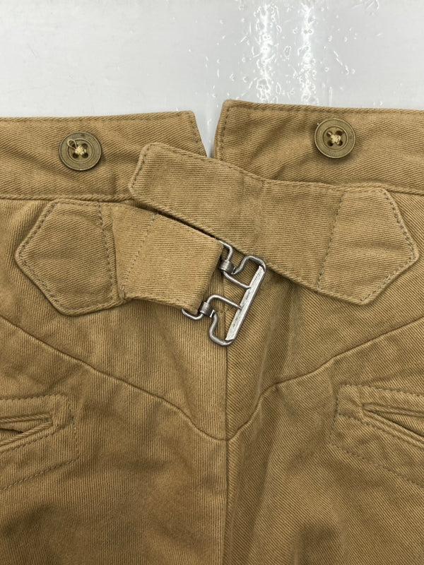 ダブルアールエル RRL WORK PANTS ワーク パンツ ボタンフライ シンチバック ズボン Ralph Lauren 茶 無地 ボトムスその他 ブラウン 30-34 104MB-235