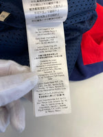 グッチ GUCCI ×THE NORTH FACE ザノースフェイスコラボ 21AW ナイロン切替 ジップパーカー 青 赤 XXL パーカ ブルー 101MT-5254