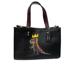 コーチ COACH × バスキア Basquia デンプシーキャリーオール ハンドバッグ トートバッグ ショルダーバッグ チャーム レザー BLACK 黒 F2161-C5661 バッグ レディースバッグ 2way・3wayバッグ ロゴ ブラック 104B-63