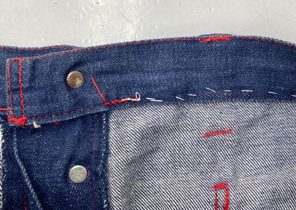 リーバイス Levi's 610 78 BIG E 70s 70年代 フレアパンツ ベルボトム ブーツカット セーラーパンツ マリン 白タブ ボタン裏375 紺 デニム ネイビー W33 L32 104MB-265