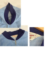 ヴィンテージ vintage 60's 60年代 HERCULES Outerwear by Sears タグ シアーズ ヘラクレス ストア系  SERVAL ZIP コットンジャケット ブルゾン タンカー ボンバージャケット シャンブレー 44 ジャケット ブルー Mサイズ 101MT-4120