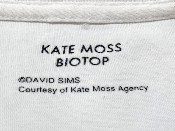 ビオトープ BIOTOP KATE MOSS by DAVID SIMS Photo Tee ケイトモス バイ デイビットスミス フォト Tシャツ 白 BOM-74000-A Tシャツ プリント ホワイト XLサイズ 104MT-1888