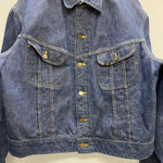 【曜日割引対象外】 ヴィンテージ vintage LEE 60's 101-J 濃紺 デニムジャケット ジャケット ブルー 48サイズ 201MT-4892 VB