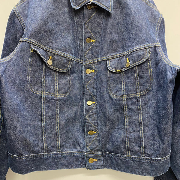 【曜日割引対象外】 ヴィンテージ vintage LEE 60's 101-J 濃紺 デニムジャケット ジャケット ブルー 48サイズ 201MT-4892 VB