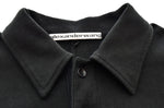 アレクサンダーワン Alexander Wang  パフロゴ オーバーサイズ ポロトップ 黒 6CC3241056 スウェット ブラック Mサイズ 103MT-1768