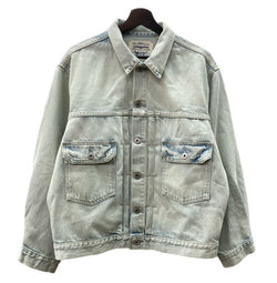 リーバイス Levi's 2nd TYPE MADE & CRAFTED デニムジャケット Gジャン ジャケット 無地 ブルー Sサイズ 104MT-530