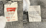 リーバイス Levi's 90’ß 90s 501先染め ブラックデニム ボタン裏532 USA製 アメリカ製 デニム ブラック W32×L34 101MB-624