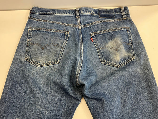 リーバイス Levi's 70's 70年代 505 66後期 ボタン裏6刻印 42TALON ZIPPER VINTAGE ヴィンテージ デニム ブルー W38L32 101MB-659