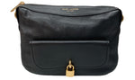 マーク・ジェイコブス MARC JACOBS Leather Messenger Bag ロック ザット レザー メッセンジャー クロスボディ 斜め掛け BLACK 黒 M0014783 001 バッグ レディースバッグ ショルダーバッグ・メッセンジャーバッグ ロゴ ブラック 104B-62