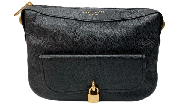 マーク・ジェイコブス MARC JACOBS Leather Messenger Bag ロック ザット レザー メッセンジャー クロスボディ 斜め掛け BLACK 黒 M0014783 001 バッグ レディースバッグ ショルダーバッグ・メッセンジャーバッグ ロゴ ブラック 104B-62